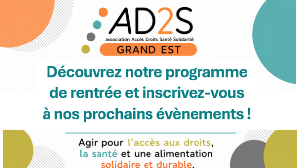 A VOS AGENDAS : Inscrivez-vous aux prochains évènements AD2S